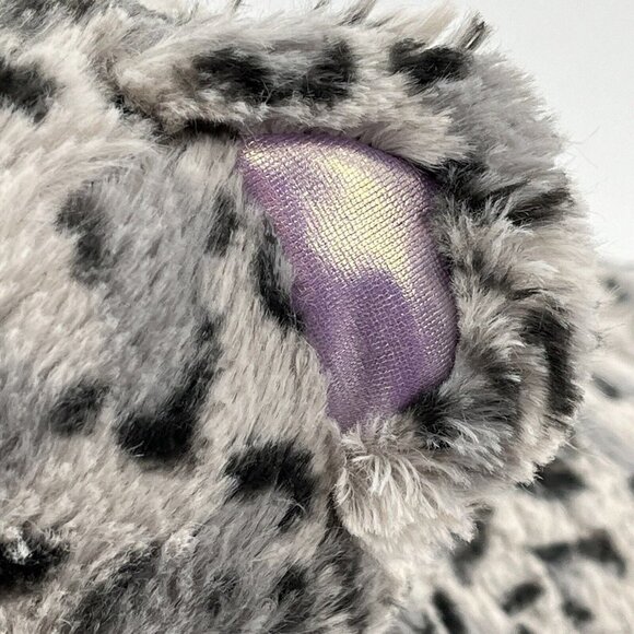 Sparkle Snow Leopard Teal Eyes Build A Bear Plush Purple Feet Spots RETIRED Rare - Picture 9 of 9
